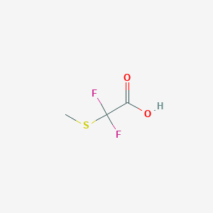 molecular formula C3H4F2O2S B15267591 2,2-Difluoro-2-(methylsulfanyl)acetic acid 