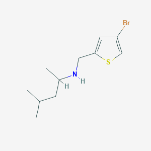 molecular formula C11H18BrNS B15267599 [(4-Bromothiophen-2-yl)methyl](4-methylpentan-2-yl)amine 