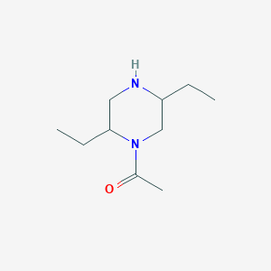 molecular formula C10H20N2O B15267616 1-(2,5-Diethylpiperazin-1-yl)ethanone 