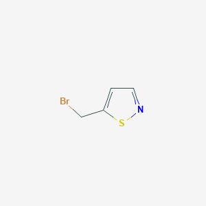 molecular formula C4H4BrNS B1526762 5-(溴甲基)异噻唑 CAS No. 208837-85-8