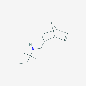 molecular formula C13H23N B15267628 {Bicyclo[2.2.1]hept-5-en-2-ylmethyl}(2-methylbutan-2-yl)amine 