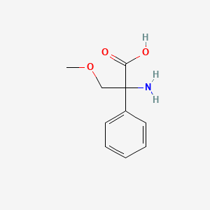 molecular formula C10H13NO3 B1526767 2-Amino-3-methoxy-2-phenylpropanoic acid CAS No. 1247181-80-1