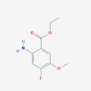 molecular formula C10H12FNO3 B1526768 Ethyl 2-amino-4-fluoro-5-methoxybenzoate CAS No. 1247376-44-8