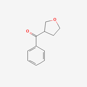 molecular formula C11H12O2 B1526770 3-Benzoyloxolane CAS No. 1248356-66-2