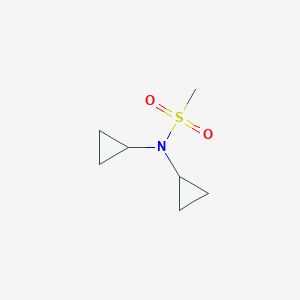 molecular formula C7H13NO2S B15267741 N,N-dicyclopropylmethanesulfonamide 