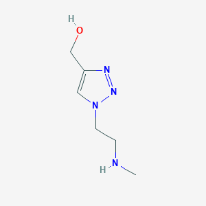 molecular formula C6H12N4O B15267761 {1-[2-(methylamino)ethyl]-1H-1,2,3-triazol-4-yl}methanol 
