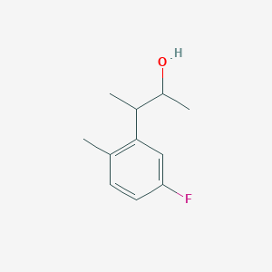 molecular formula C11H15FO B15267799 3-(5-Fluoro-2-methylphenyl)butan-2-OL 