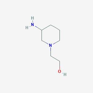 molecular formula C7H16N2O B1526782 2-(3-Aminopiperidin-1-yl)ethan-1-ol CAS No. 1292389-57-1