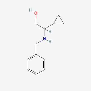 molecular formula C12H17NO B1526783 2-(Benzylamino)-2-cyclopropylethan-1-ol CAS No. 776315-65-2