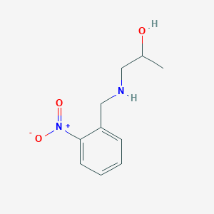 molecular formula C10H14N2O3 B15267853 1-{[(2-Nitrophenyl)methyl]amino}propan-2-ol 