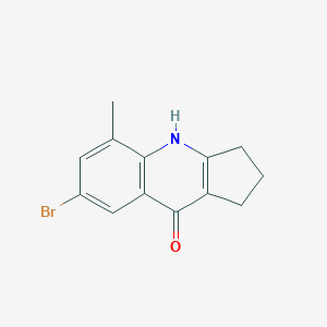 molecular formula C13H12BrNO B1526787 7-溴-5-甲基-1H,2H,3H,4H,9H-环戊[b]喹啉-9-酮 CAS No. 1247186-14-6