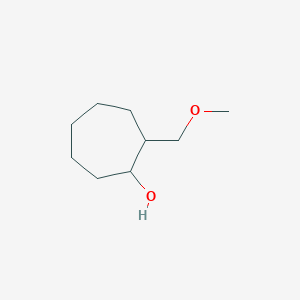 molecular formula C9H18O2 B15267879 2-(Methoxymethyl)cycloheptan-1-ol 