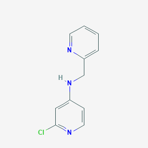 molecular formula C11H10ClN3 B15267889 2-chloro-N-(pyridin-2-ylmethyl)pyridin-4-amine 