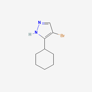 molecular formula C9H13BrN2 B1526789 4-Bromo-3-cyclohexyl-1h-pyrazole CAS No. 417700-59-5