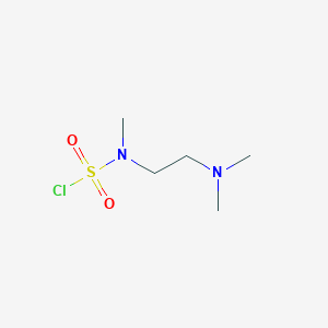 molecular formula C5H13ClN2O2S B15267890 N-[2-(dimethylamino)ethyl]-N-methylsulfamoyl chloride 