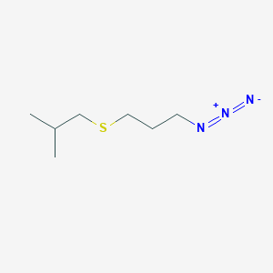 molecular formula C7H15N3S B1526790 1-Azido-3-[(2-methylpropyl)sulfanyl]propane CAS No. 1249700-90-0