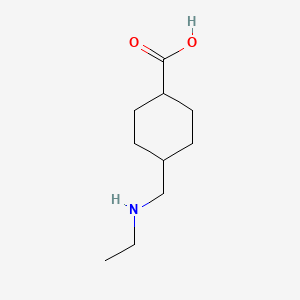 molecular formula C10H19NO2 B15267931 4-[(Ethylamino)methyl]cyclohexane-1-carboxylic acid 