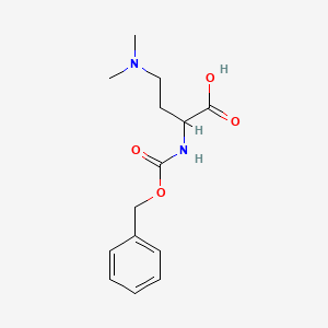molecular formula C14H20N2O4 B15267944 2-{[(Benzyloxy)carbonyl]amino}-4-(dimethylamino)butanoic acid 