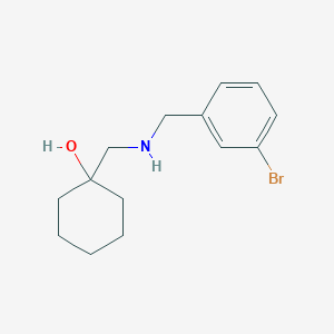 molecular formula C14H20BrNO B1526795 1-({[(3-Bromophenyl)methyl]amino}methyl)cyclohexan-1-ol CAS No. 1306079-89-9
