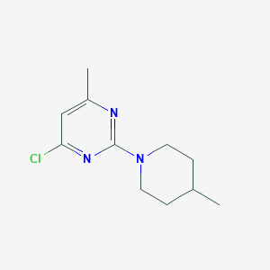 molecular formula C11H16ClN3 B15267969 4-Chloro-6-methyl-2-(4-methylpiperidin-1-yl)pyrimidine CAS No. 901586-56-9
