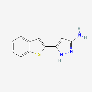 3-(1-benzothiophen-2-yl)-1H-pyrazol-5-amine