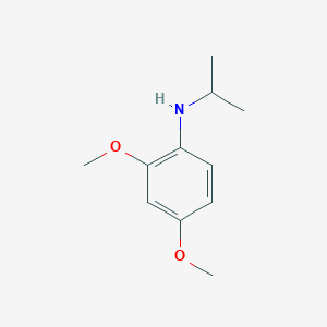 molecular formula C11H17NO2 B15267971 2,4-dimethoxy-N-(propan-2-yl)aniline 