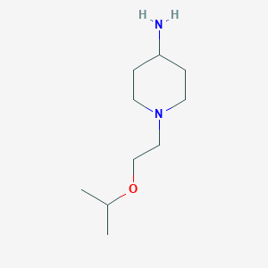 molecular formula C10H22N2O B1526800 1-[2-(Propan-2-yloxy)ethyl]piperidin-4-amine CAS No. 1248926-25-1