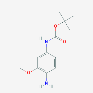 molecular formula C12H18N2O3 B15268001 tert-Butyl(4-amino-3-methoxyphenyl)carbamate 