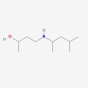 molecular formula C10H23NO B15268044 4-[(4-Methylpentan-2-yl)amino]butan-2-ol 