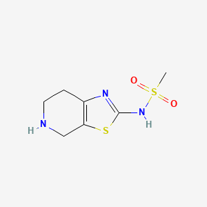 molecular formula C7H11N3O2S2 B15268063 N-{4H,5H,6H,7H-[1,3]thiazolo[5,4-c]pyridin-2-yl}methanesulfonamide 