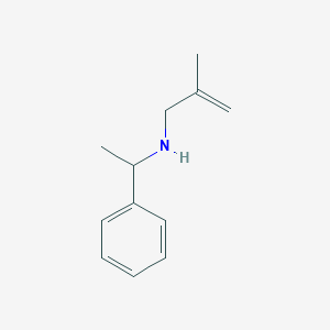 molecular formula C12H17N B15268109 (2-Methylprop-2-en-1-yl)(1-phenylethyl)amine 