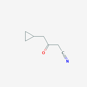 molecular formula C7H9NO B1526811 4-cyclopropyl-3-oxobutanenitrile CAS No. 660448-91-9