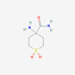 4-Amino-1,1-dioxo-1lambda6-thiane-4-carboxamide