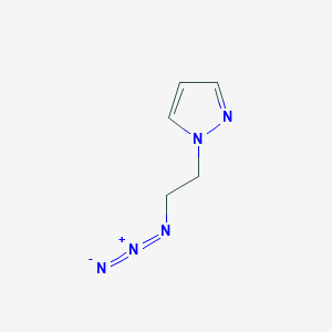 molecular formula C5H7N5 B1526814 1-(2-azidoethyl)-1H-pyrazole CAS No. 689157-81-1