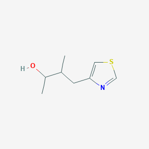 molecular formula C8H13NOS B15268152 3-Methyl-4-(1,3-thiazol-4-yl)butan-2-ol 