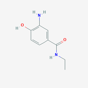 molecular formula C9H12N2O2 B15268158 3-amino-N-ethyl-4-hydroxybenzamide 