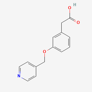 2-[3-(Pyridin-4-ylmethoxy)phenyl]acetic acid