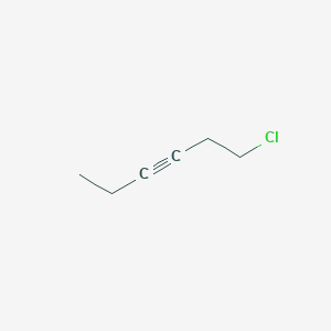 molecular formula C6H9Cl B15268196 1-Chloro-3-hexyne 