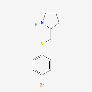 2-{[(4-Bromophenyl)sulfanyl]methyl}pyrrolidine