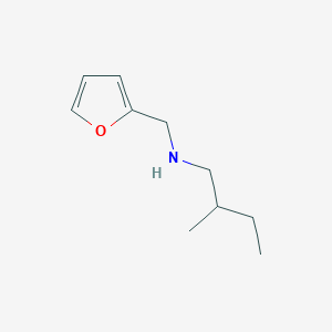 molecular formula C10H17NO B15268222 (Furan-2-ylmethyl)(2-methylbutyl)amine 