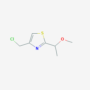 4-(Chloromethyl)-2-(1-methoxyethyl)-1,3-thiazole