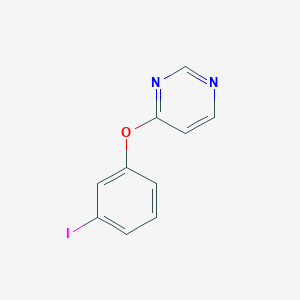 molecular formula C10H7IN2O B1526825 4-(3-碘苯氧基)嘧啶 CAS No. 1249930-92-4