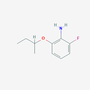 molecular formula C10H14FNO B15268250 2-(Butan-2-yloxy)-6-fluoroaniline 