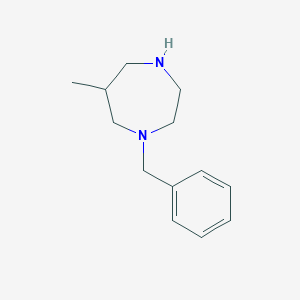 molecular formula C13H20N2 B1526830 1-Benzyl-6-methyl-1,4-diazepane CAS No. 883518-60-3