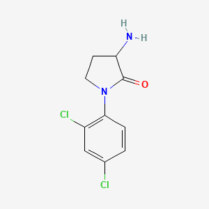 molecular formula C10H10Cl2N2O B1526832 3-Amino-1-(2,4-dichlorophenyl)pyrrolidin-2-one CAS No. 1249892-22-5