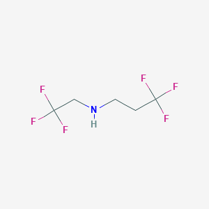 molecular formula C5H7F6N B15268331 (2,2,2-Trifluoroethyl)(3,3,3-trifluoropropyl)amine 