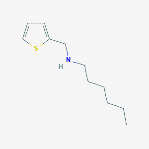 molecular formula C11H19NS B15268368 N-(thiophen-2-ylmethyl)hexan-1-amine 