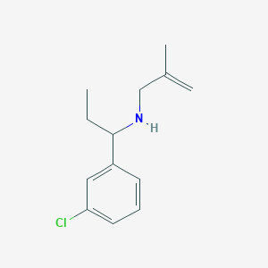 molecular formula C13H18ClN B15268376 [1-(3-Chlorophenyl)propyl](2-methylprop-2-en-1-yl)amine 