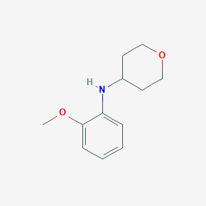 molecular formula C12H17NO2 B15268396 N-(2-methoxyphenyl)oxan-4-amine 