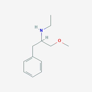 molecular formula C12H19NO B1526841 Ethyl(1-methoxy-3-phenylpropan-2-yl)amine CAS No. 1250109-39-7